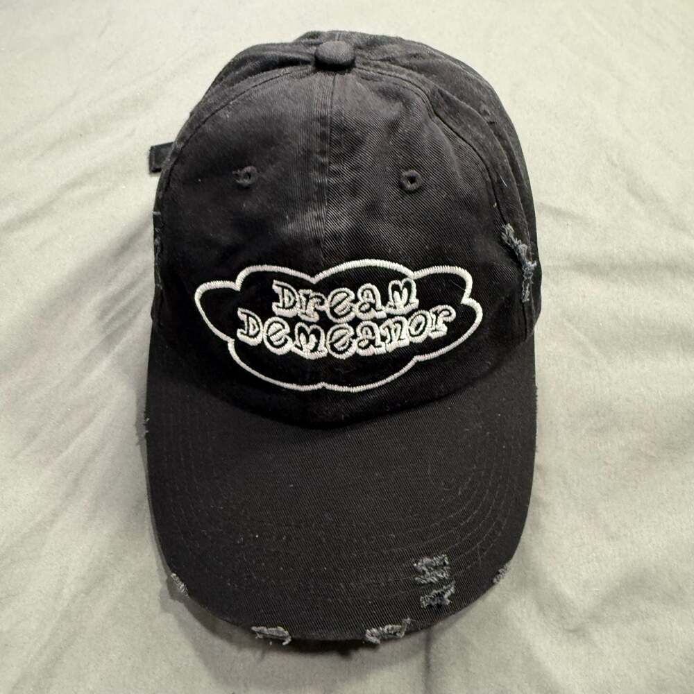 District Dream Demeanor Distressed Embroidered Baseball Cap Hat